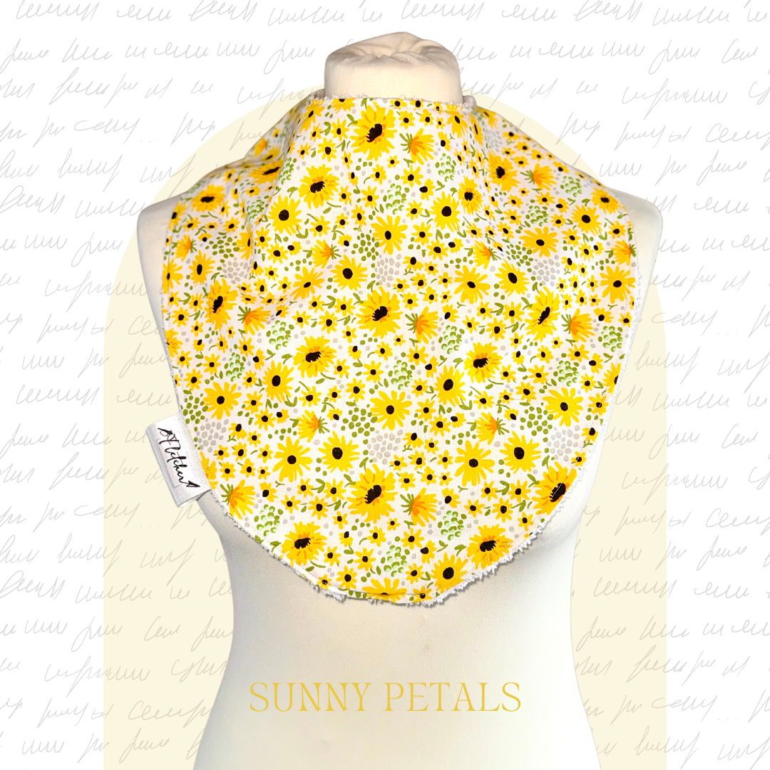 Adult Circular Bandana Dignity Bib - Floral Prints