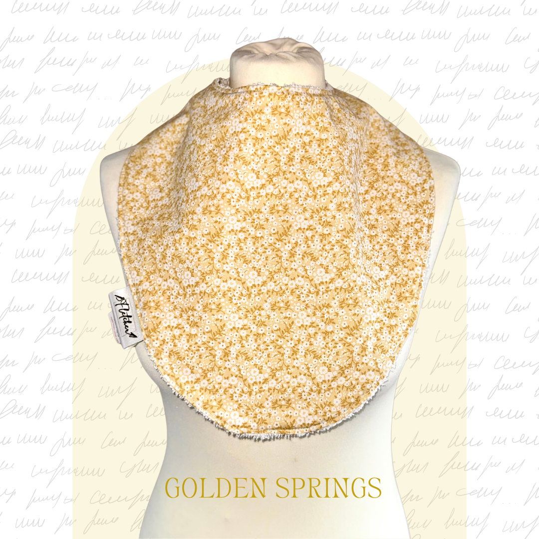 Adult Circular Bandana Dignity Bib - Floral Prints