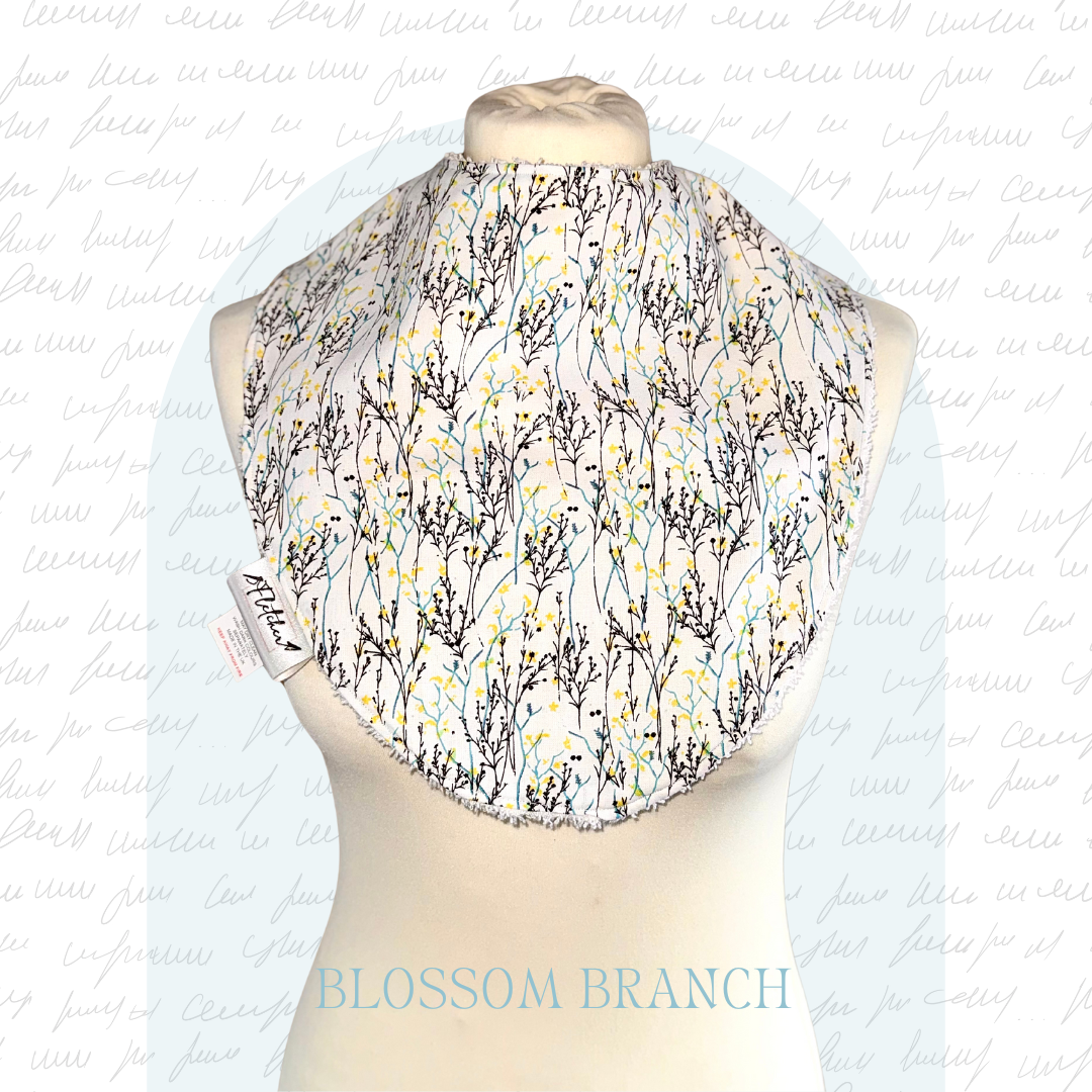 Adult Circular Bandana Dignity Bib - Floral Prints