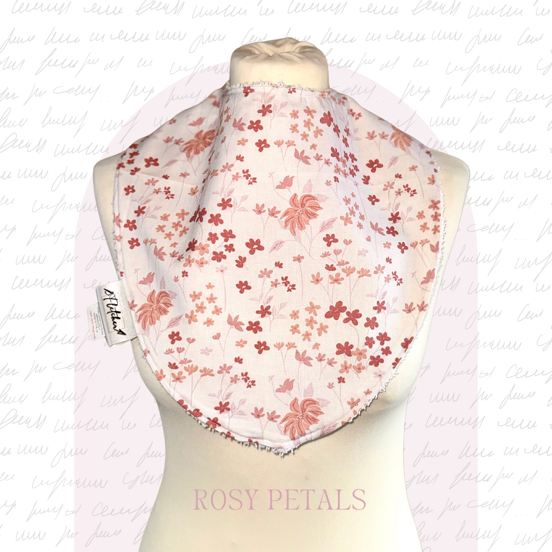 Adult Circular Bandana Dignity Bib - Floral Prints