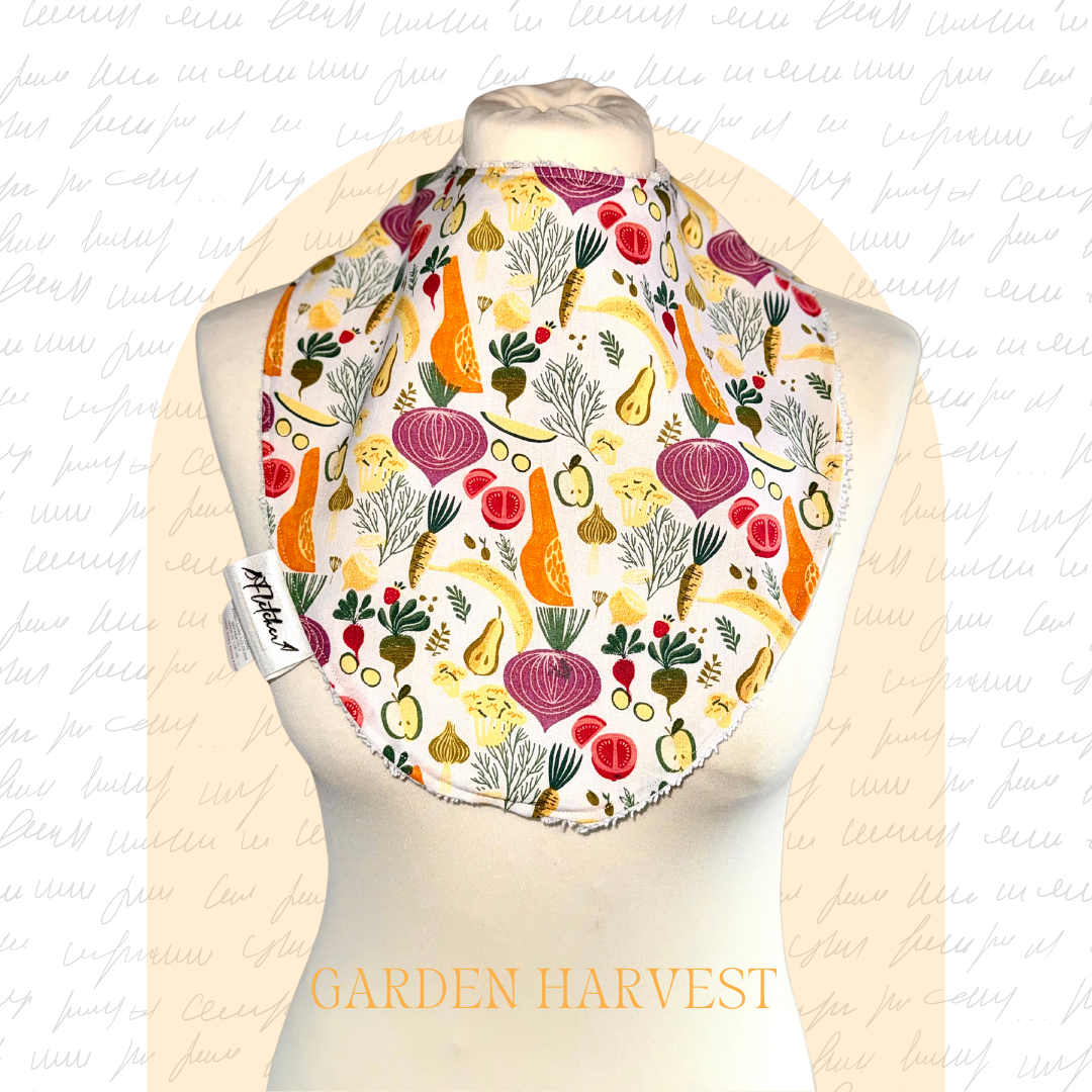 Adult Circular Bandana Dignity Bib - Foodie Prints