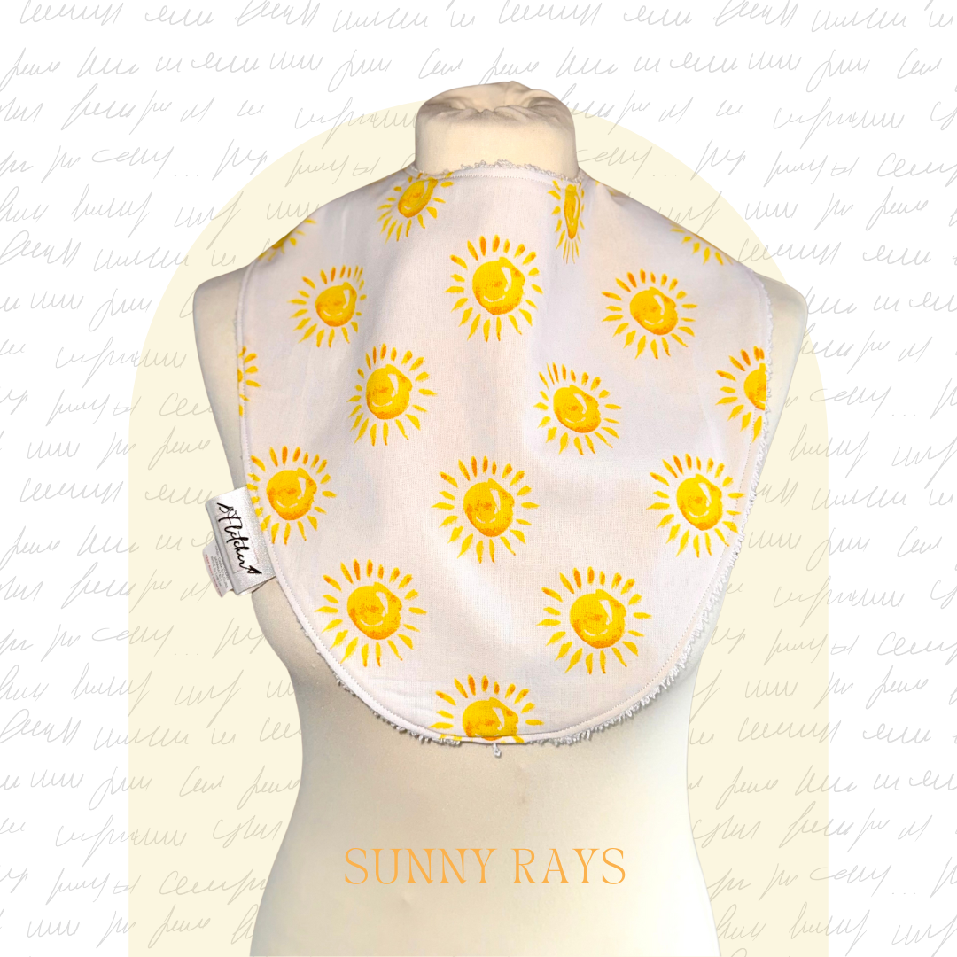 Adult Circular Bandana Dignity Bib - Floral Prints