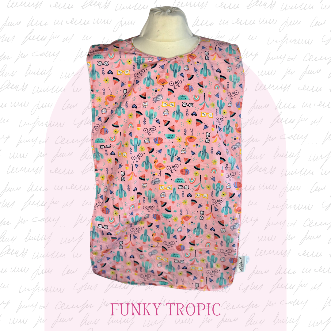 Adult Full Length Rectangular Dignity Bib - Classic Prints