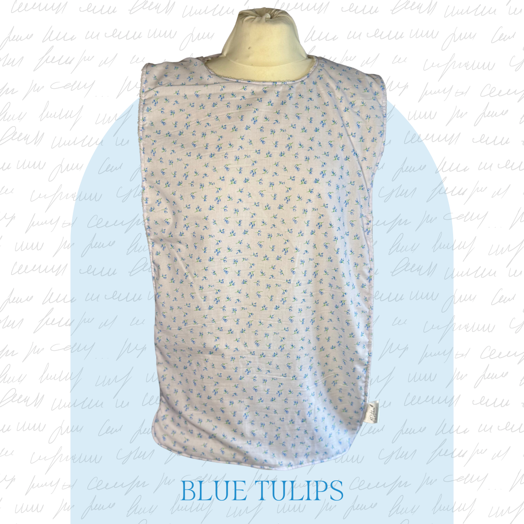 Adult Full Length Rectangular Dignity Bib - Floral Prints