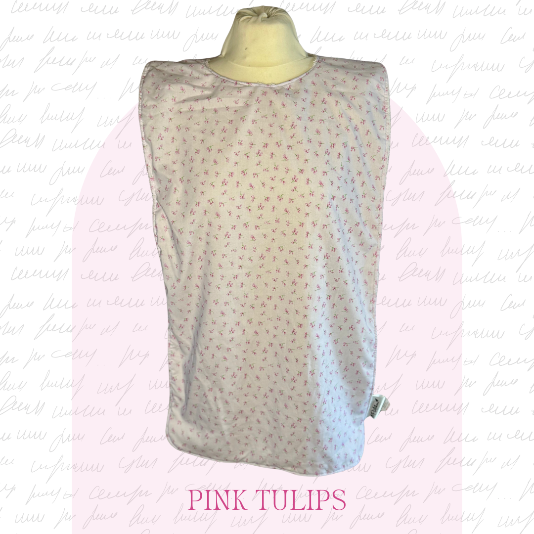 Adult Full Length Rectangular Dignity Bib - Floral Prints