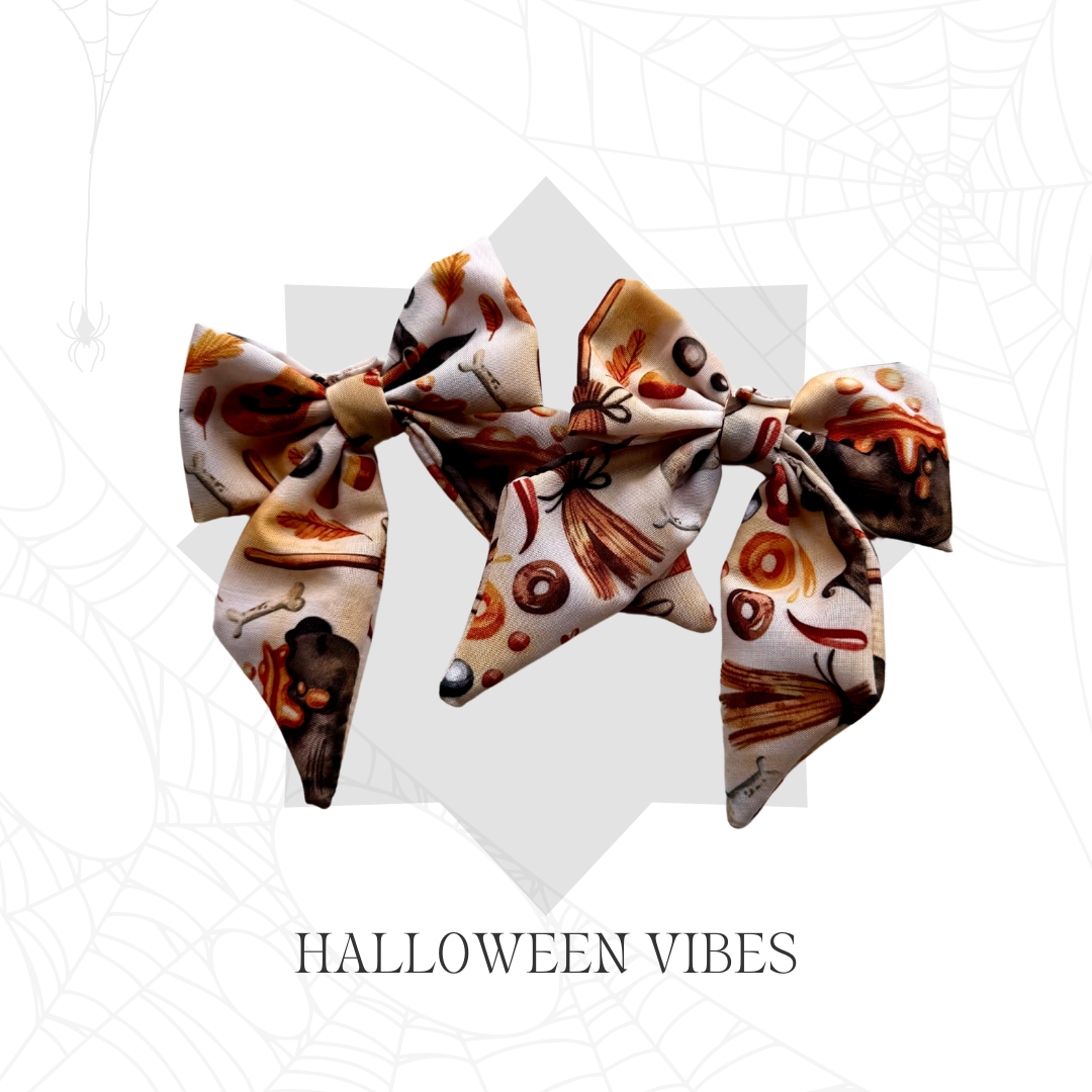 Halloween Bow Clips 2 Pack
