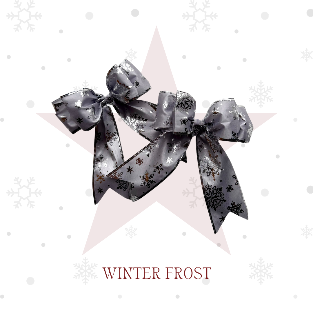 Christmas Wired Bow Clips 2 Pack