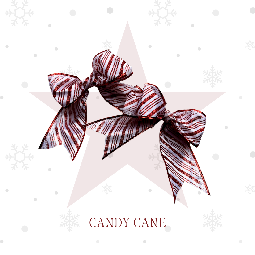 Christmas Wired Bow Clips 2 Pack
