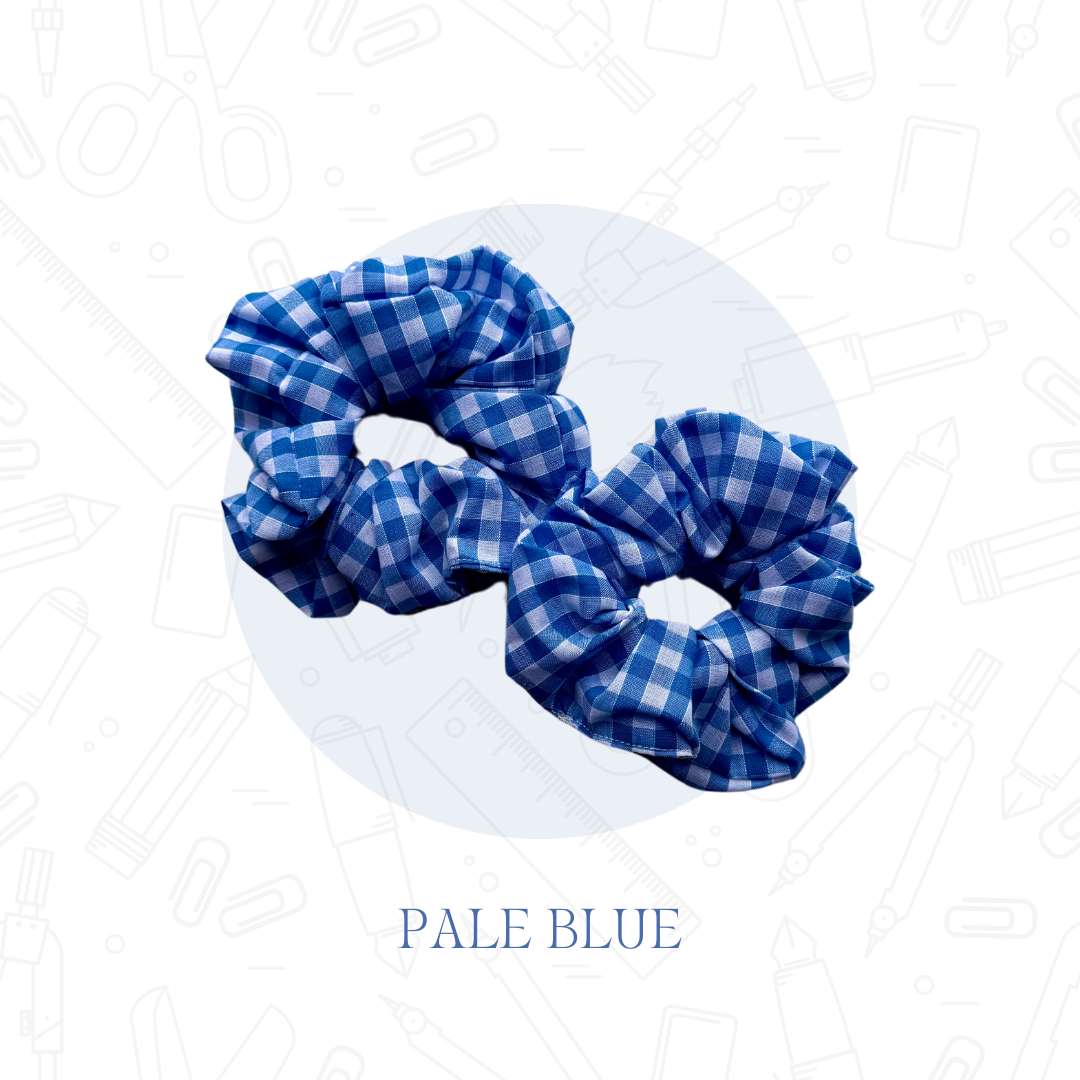 Gingham School Scrunchies 2 Pack