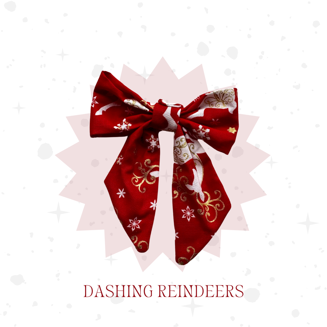 Christmas Bow Clips 1 Pack