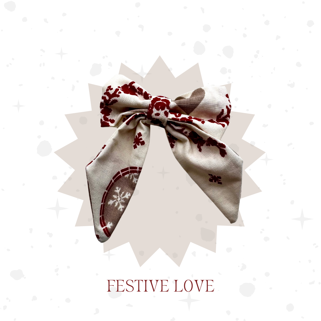 Christmas Bow Clips 1 Pack
