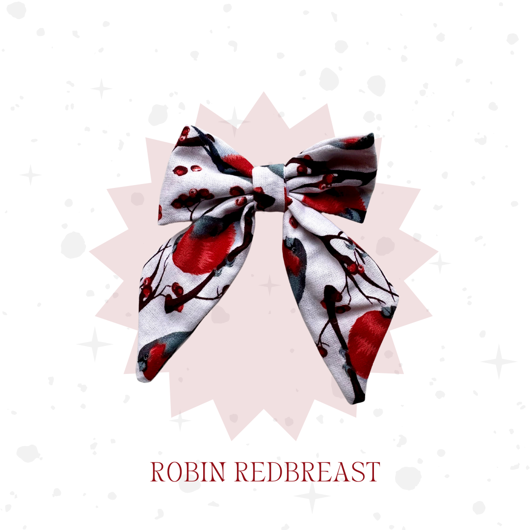 Christmas Bow Clips 1 Pack