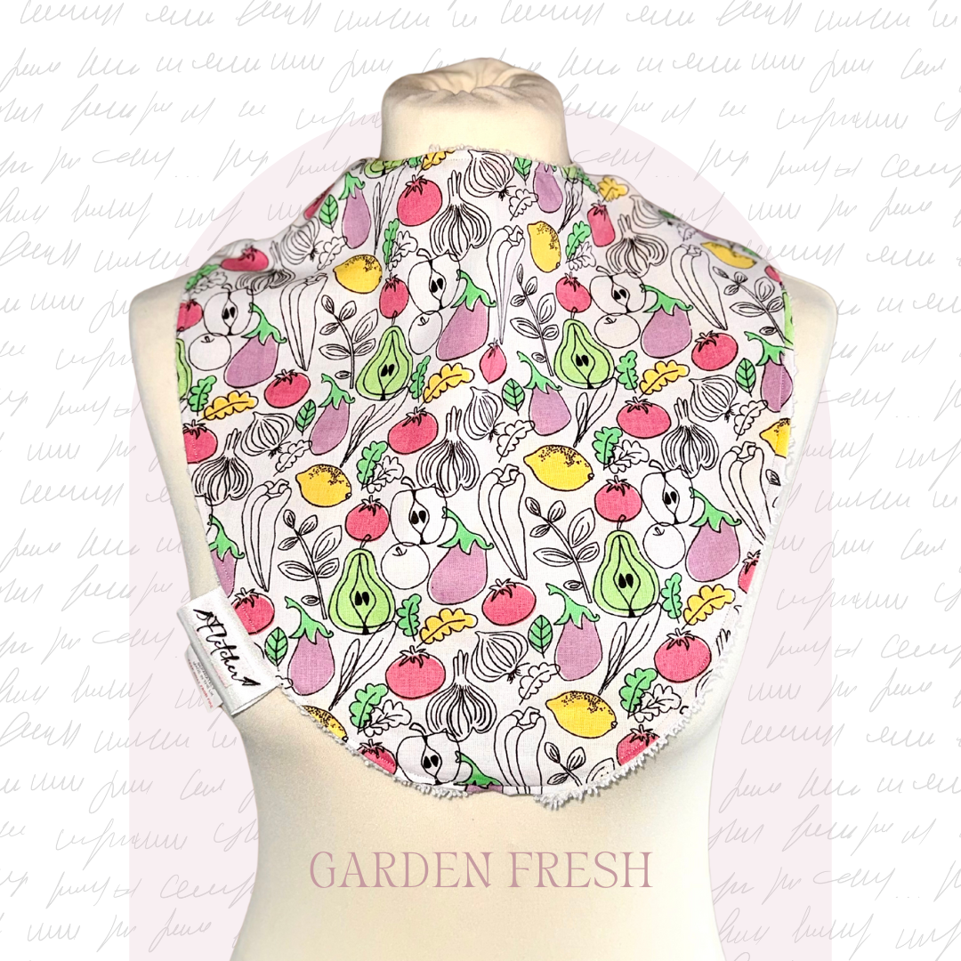 Adult Circular Bandana Dignity Bib - Foodie Prints