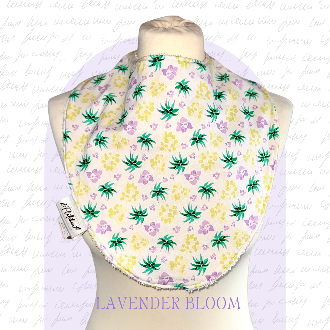 Adult Circular Bandana Dignity Bib - Floral Prints