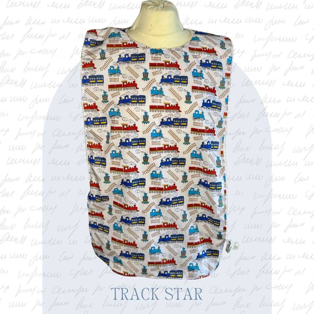 Adult Full Length Rectangular Dignity Bib - Classic Prints