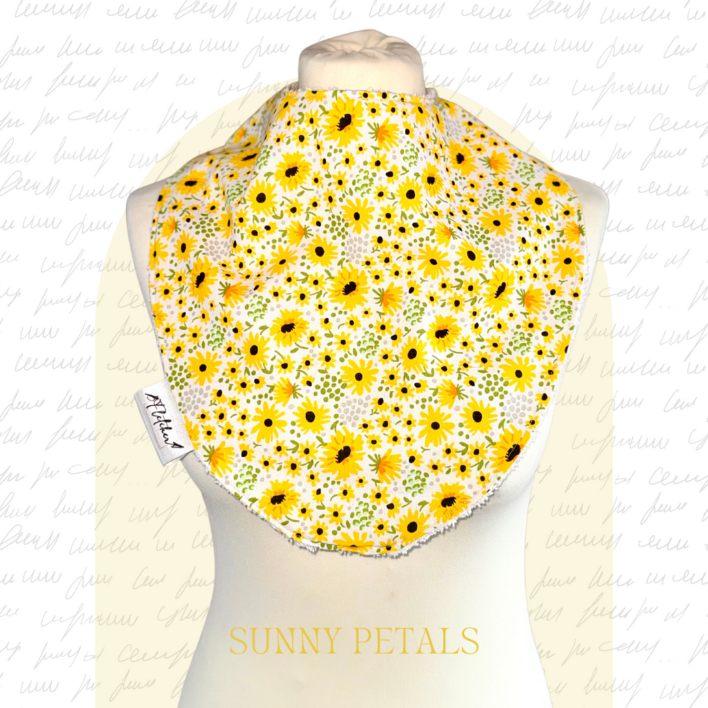 Adult Circular Bandana Dignity Bib - Floral Prints