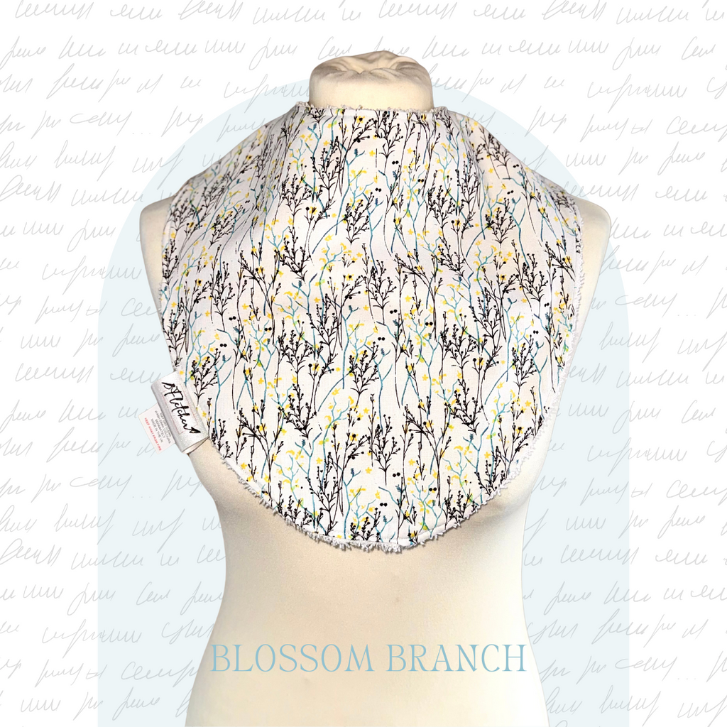 Adult Circular Bandana Dignity Bib - Floral Prints