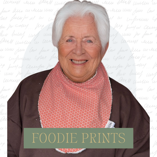 Adult Circular Bandana Dignity Bib - Foodie Prints