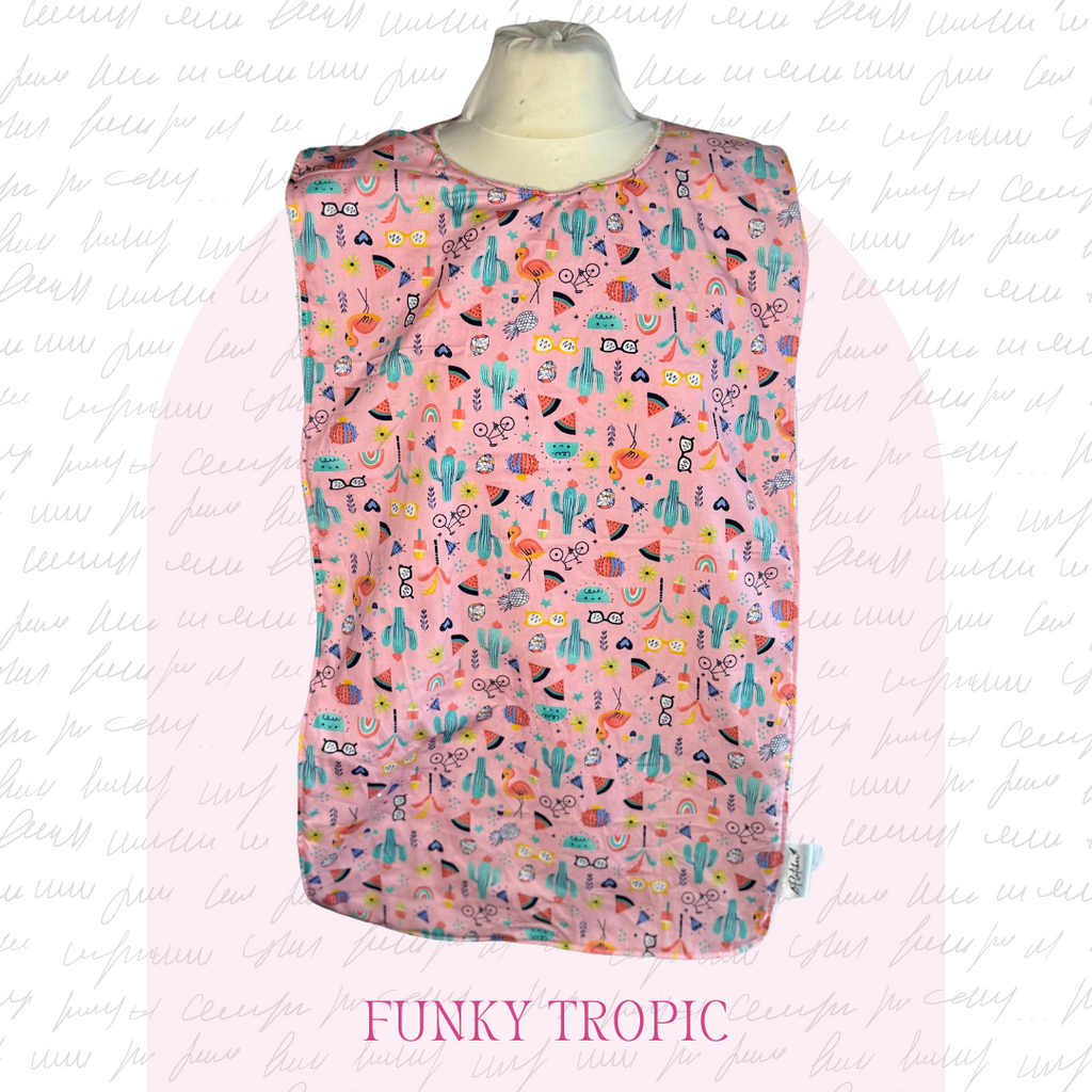 Adult Full Length Rectangular Dignity Bib - Classic Prints
