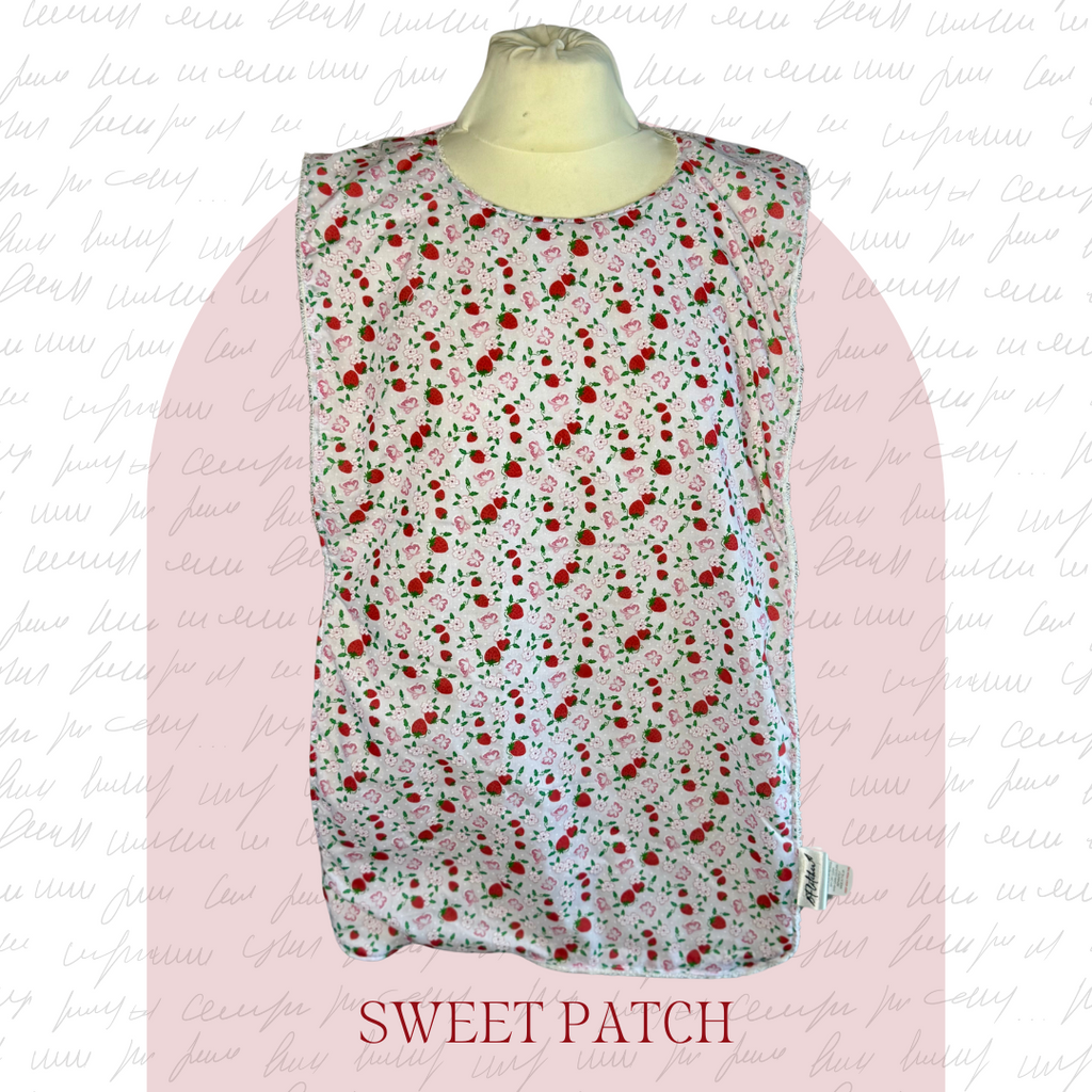 Adult Full Length Rectangular Dignity Bib - Floral Prints