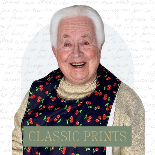 Adult Full Length Rectangular Dignity Bib - Classic Prints