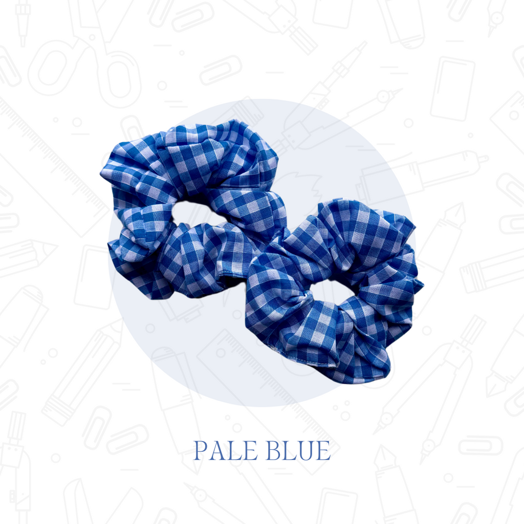 Gingham School Scrunchies 2 Pack