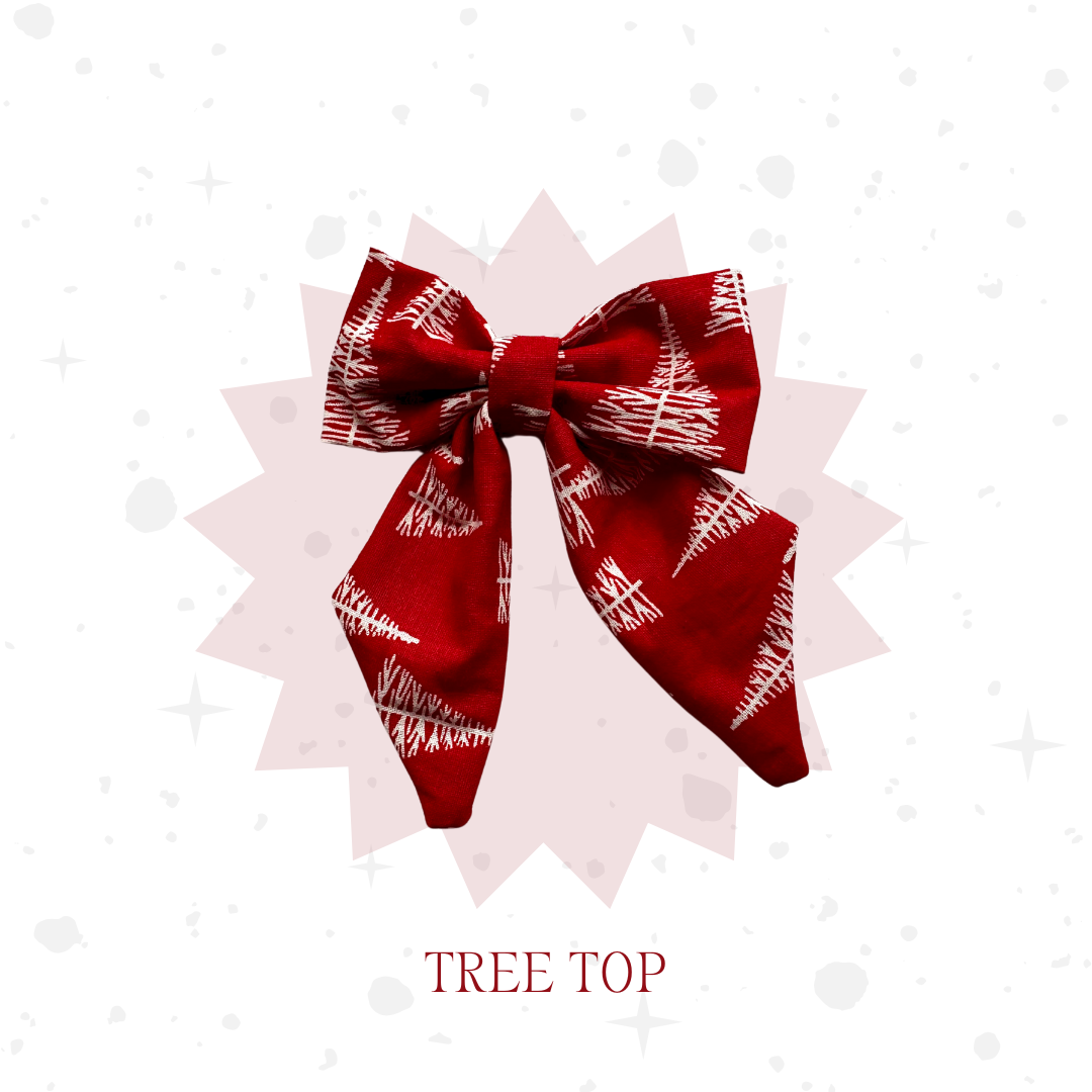 Christmas Bow Clips 1 Pack